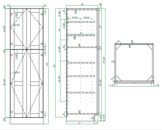 PANTRY 4 DOORS